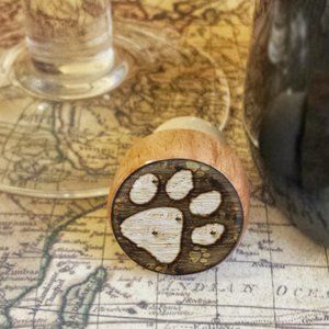 Dog Paw Print Wine Stopper, Great Gift